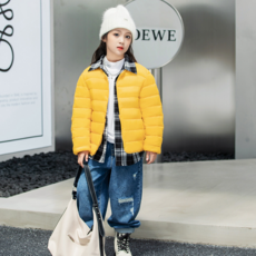 오렌지다몸 아동용 일자라인 경량패딩