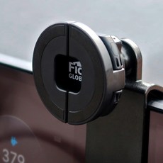 Fics MagSafe 磁吸握把手雙用車用手機支架 MAGS001, 黑色, 1個
