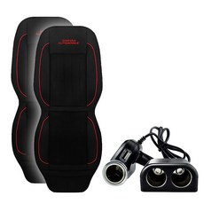 대한 자동차 쿨링 통풍시트 2p + 멀티소켓 3구 세트 KIT-TP03, 혼합색상, 1세트