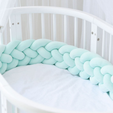 Happy Mine 溫暖柔軟麻花捲床圍 1m, 薄荷綠