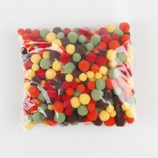 Uniart 棉花糖絨球 秋季毛球, 1個, 混合顏色