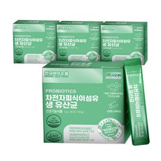 한국바이오셀 차전자피 식이섬유 생유산균 30p, 4개, 150g