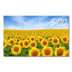 홈마인 캔버스 프린팅 액자 시리즈 LED 시계 해바라기 풍경 800 x 500 mm, 13