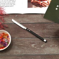 Bogen 方形Solen餐具甜點刀, 黑色, 1個