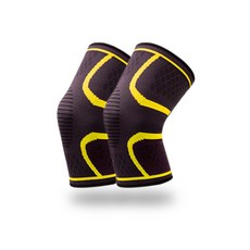 파인듀 무릎 보호대 옐로우, 2개