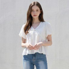 BURU N JUDY 線條蝴蝶結罩衫 BOSEBL506B
