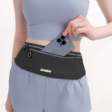 gabin 運動防水跑步腰帶, 黑色, 1個