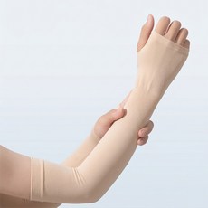 러블리팜 라노홈 아이스핏 쿨링 자외선 차단 팔토시 엄지 고리 타입 2p, 2개, 스킨컬러