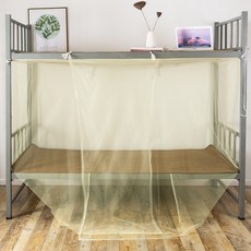 Sonio 雙層床宿舍方形蚊帳, 03 淺黃色