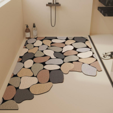 Laladay防滑浴室淋浴墊 鹵蛋B, 1個, 鵝卵石B