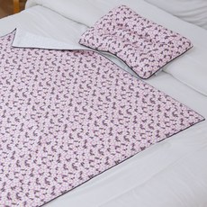 아띠블랑 일체형 아기베개 + 블랭킷 세트, 큐티플라워