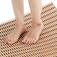 컴포리빙 욕실 미끄럼방지매트 일반 120 x 100 cm, 우드, 1개