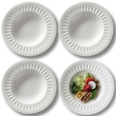 Liliving 法式義大利麵碗 LILIVN-125TN, 4個, 白色