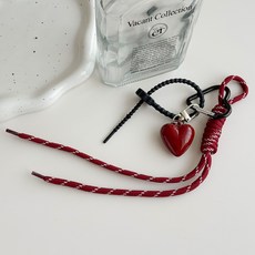 소리달 러튼 하트 가방 키링