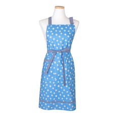 天空花朵連身圍裙, 藍色, 1個