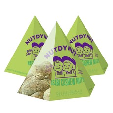 NutdiNut土鍋家庭芥末腰果三角包, 50克, 3個