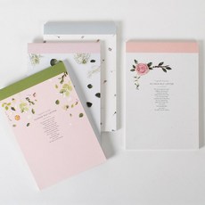 TokTok Fancy 芙蘿拉便條墊式信紙 2款組 (隨機出貨), 2冊, 隨機發貨