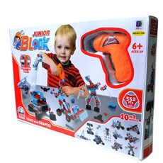 積木電動鑽頭工具遊戲組, 混合顏色, 1個