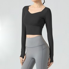 marketpia 女款皮拉提斯瑜珈服長袖上衣