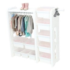 Miru M2高級5層玩具整理櫃 附蓋款, 白色