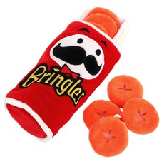 BOOM BOOM PAW Pawtown 狗狗品客洋芋片造型響紙口袋嗅聞玩具, 1個, 紅色