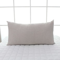 보몽드 국내산 면 30수 선염 사계절 대쿠션 솜포함, 포니체크 테디브라운