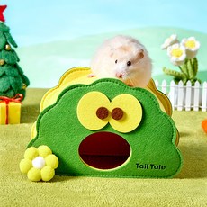 랜보어 햄스터 왕눈이 펠트 하우스, 그린, 1개