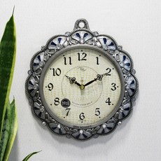 靜音扇花高級鑄造壁鐘 HSC-336, 錫