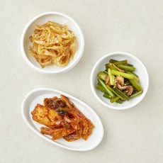 시그니처 반찬 부드러운진미채볶음 30g + 마늘쫑건새우볶음 40g + 매콤어묵볶음 40g 세트 B, 1세트