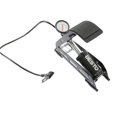 BESTO 單腳腳踏打氣筒 120psi 8bar 美式/法式氣嘴 B-FP1, 1個