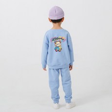 KIDSCREW 兒童刷毛彩色熊寶寶上下套裝