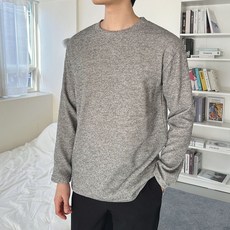 단군 남성용 베이직 트임 라운드 긴팔 니트 LW_K038