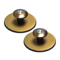 把手世界 Luna寶石圓盤家具把手 棕色, 2個