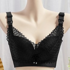 迷你蝴蝶結蕾絲哺乳內衣