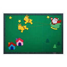 青陽玩具 場景佈置 聖誕老人與魯道夫套組, 混合顏色, 1個