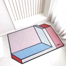 아보드 디자인 코일 현관매트, 도형매트, 1개