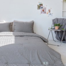 Yesbedding水洗棉質跨季夏季被子, 灰色