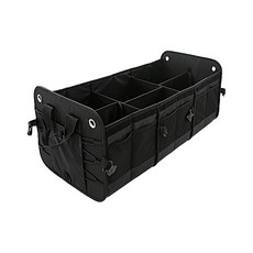 Bebehome 車用摺疊儲物箱 有蓋 特大號 90L, 黑色