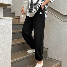 女款微笑毛圈束口褲 710108