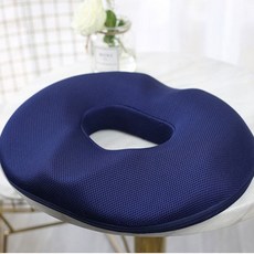 THE NAEUN 3D記憶海綿甜甜圈坐墊, 海軍藍, 1個