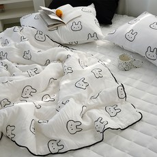 eightroom 嬰幼兒用柔軟無塵莫代爾滑順涼感被, 白色