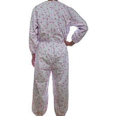 메디코 뒷지퍼 성인우주복 L, 핑크국화, 1세트