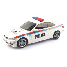 1:18 BMW M3 경찰차 RC카 채널A MXT110006WH, 화이트, 1개
