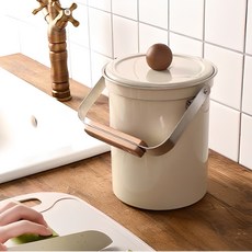 Wagensteiger 304不鏽鋼廚餘桶 3L 米色, 1組