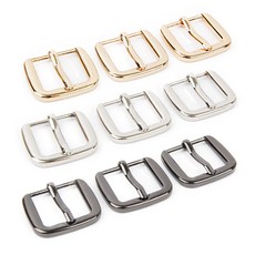 brand yarn 背帶方形調整扣 19mm 3款*3入, 1組, 金色+銀色+黑色