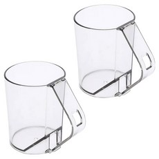 MONACO OLIVE 透明倒置漱口杯, 透明, 2個