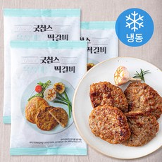 굿찹스 육쪽마늘 떡갈비 (냉동), 160g, 3개