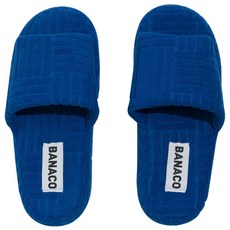 BANACO 鮮豔毛圈佈室內拖鞋, 02 藍色, 1組