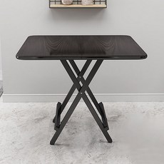따니네 모던 접이식 테이블 70 x 70 x 75 cm ZZ014, 블랙