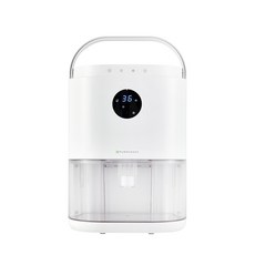 퓨어코치 LED 무드등 더블 펠티어 미니 제습기 화이트 2L, DH2000